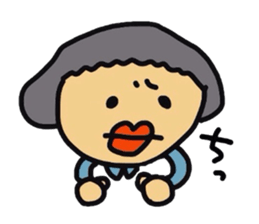 Drooping eyes,thick lips,chubby sticker #3361266