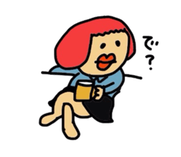 Drooping eyes,thick lips,chubby sticker #3361269