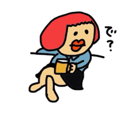 Drooping eyes,thick lips,chubby sticker #3361269