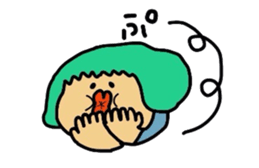 Drooping eyes,thick lips,chubby sticker #3361270