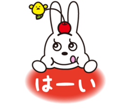 Sticker of a rabbit pretty loosely2 sticker #3361451