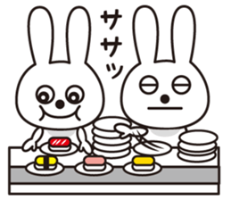 Sticker of a rabbit pretty loosely2 sticker #3361464