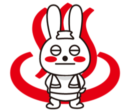 Sticker of a rabbit pretty loosely2 sticker #3361466