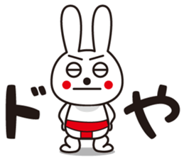 Sticker of a rabbit pretty loosely2 sticker #3361477