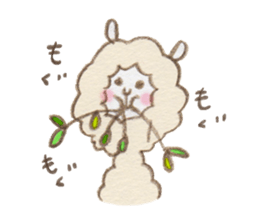 Soft alpaca sticker #3361572