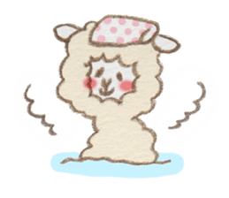 Soft alpaca sticker #3361575