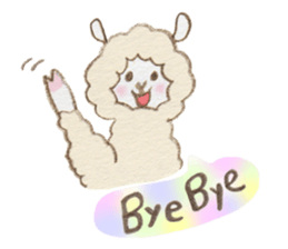 Soft alpaca sticker #3361576