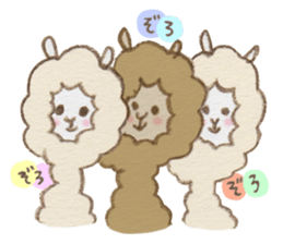 Soft alpaca sticker #3361579