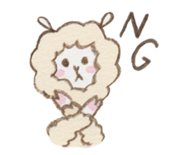 Soft alpaca sticker #3361584