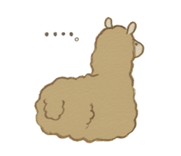 Soft alpaca sticker #3361586