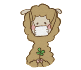 Soft alpaca sticker #3361589