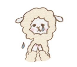 Soft alpaca sticker #3361590