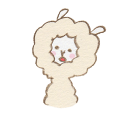 Soft alpaca sticker #3361595