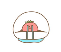 Japanese ichigo daifuku sticker #3361787