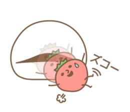 Japanese ichigo daifuku sticker #3361793