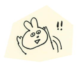 cute bunny reaction Sticker sticker #3361802
