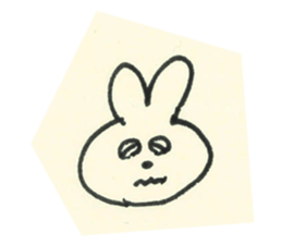 cute bunny reaction Sticker sticker #3361803