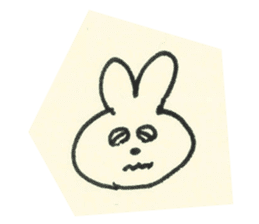 cute bunny reaction Sticker sticker #3361803