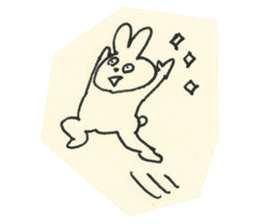 cute bunny reaction Sticker sticker #3361804