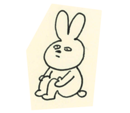 cute bunny reaction Sticker sticker #3361805