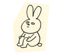 cute bunny reaction Sticker sticker #3361805