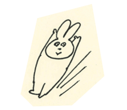 cute bunny reaction Sticker sticker #3361806