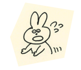 cute bunny reaction Sticker sticker #3361808