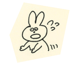 cute bunny reaction Sticker sticker #3361808