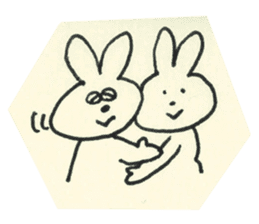 cute bunny reaction Sticker sticker #3361810