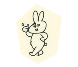 cute bunny reaction Sticker sticker #3361811
