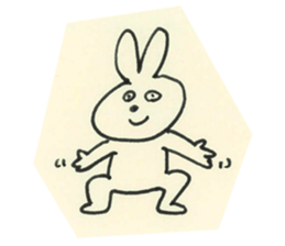 cute bunny reaction Sticker sticker #3361812