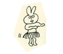 cute bunny reaction Sticker sticker #3361813