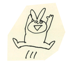 cute bunny reaction Sticker sticker #3361817