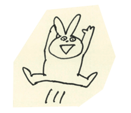 cute bunny reaction Sticker sticker #3361817