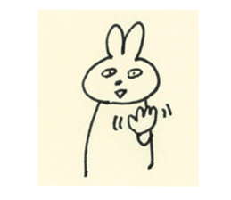 cute bunny reaction Sticker sticker #3361819