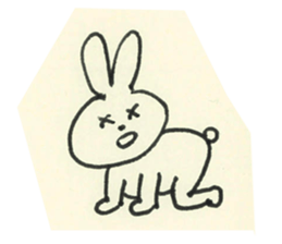 cute bunny reaction Sticker sticker #3361821
