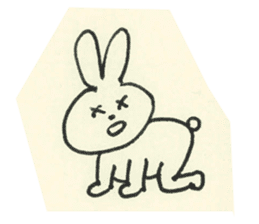 cute bunny reaction Sticker sticker #3361821