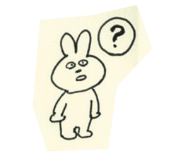 cute bunny reaction Sticker sticker #3361822