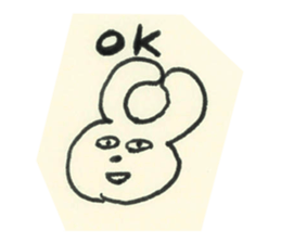 cute bunny reaction Sticker sticker #3361823