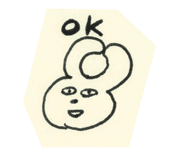 cute bunny reaction Sticker sticker #3361823