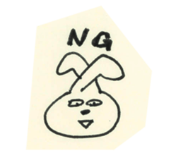 cute bunny reaction Sticker sticker #3361824