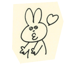 cute bunny reaction Sticker sticker #3361826