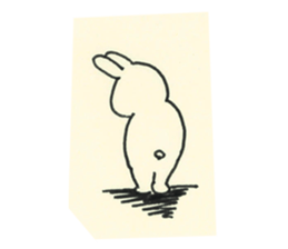 cute bunny reaction Sticker sticker #3361827