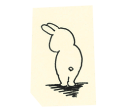 cute bunny reaction Sticker sticker #3361827