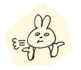 cute bunny reaction Sticker sticker #3361828