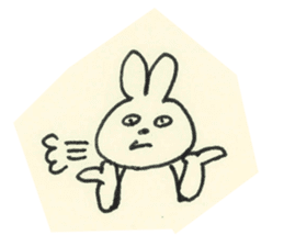 cute bunny reaction Sticker sticker #3361828