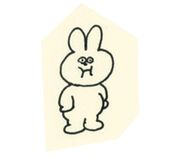 cute bunny reaction Sticker sticker #3361834