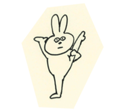 cute bunny reaction Sticker sticker #3361838