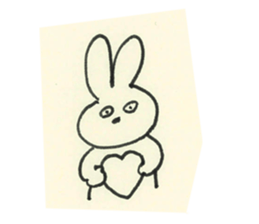 cute bunny reaction Sticker sticker #3361841