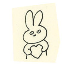cute bunny reaction Sticker sticker #3361841